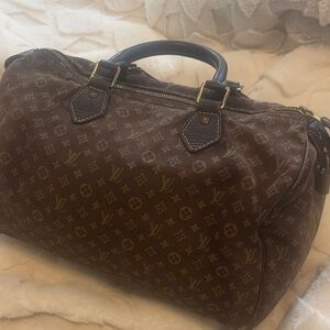Louis Vuitton Classic Mini Lin Monogram Speedy Bag 30